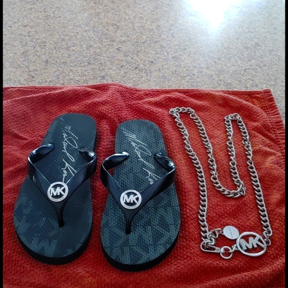 MICHAEL Michael Kors Shoes - AUTHENTIC MICHAEL KORS FLIP FLOPS& BELT